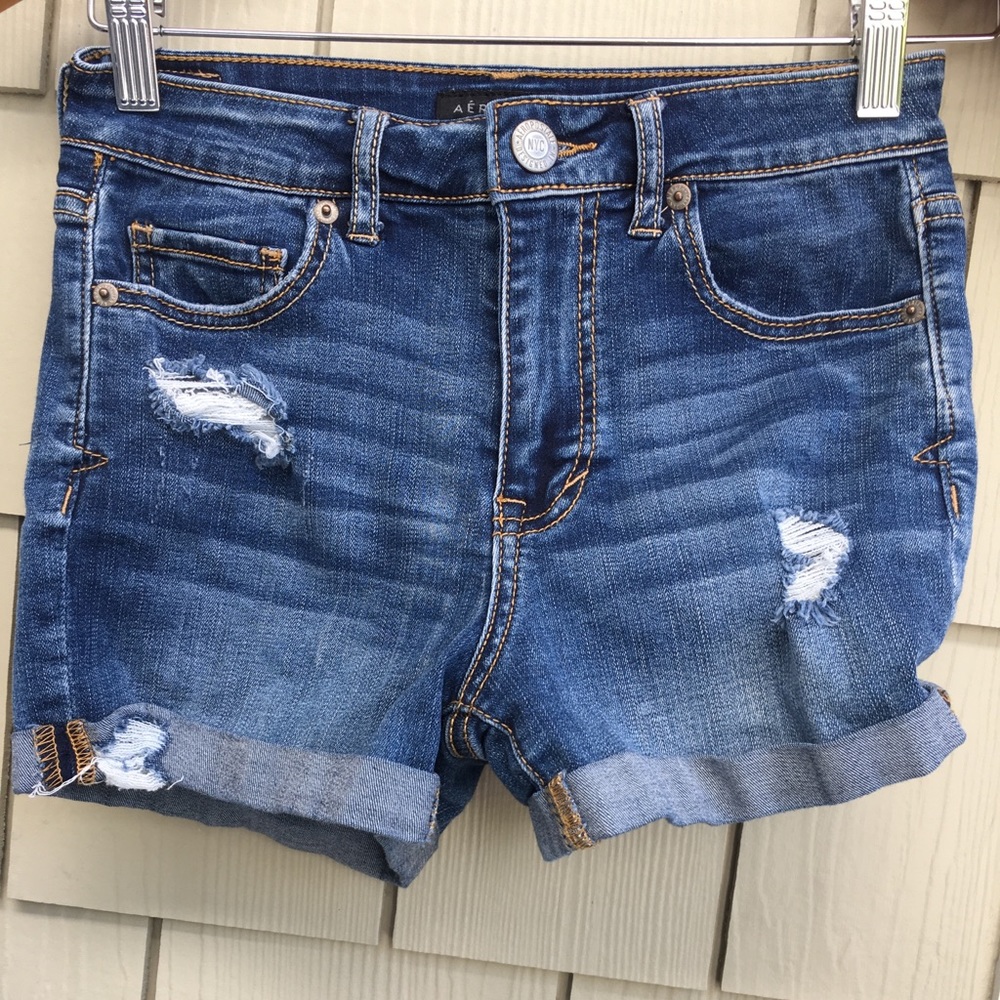 Blue Aeropostale jean shorts